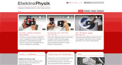 Desktop Screenshot of elektrophysik.com